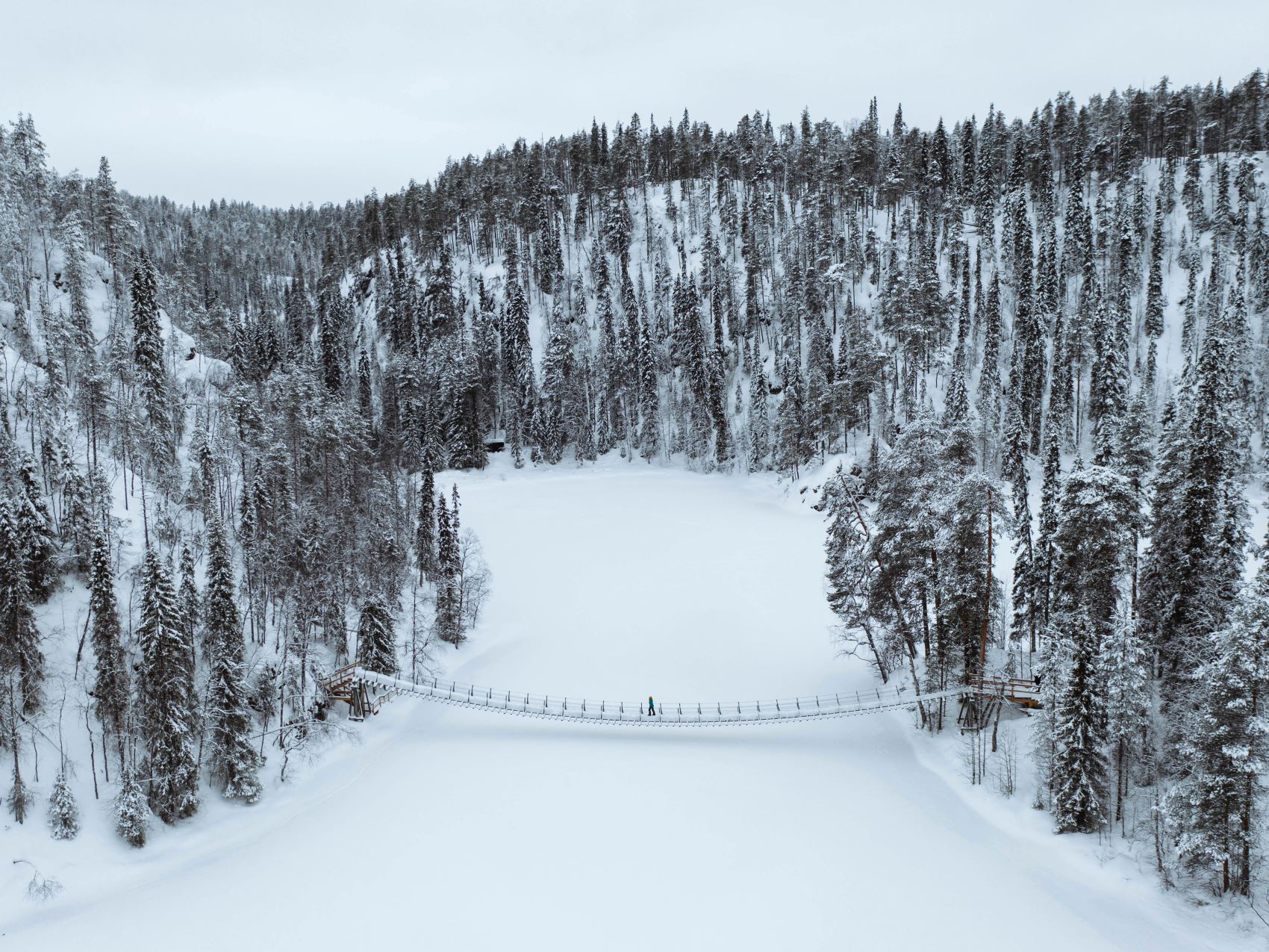 kuusamo wild nature luonto oulanka talvi